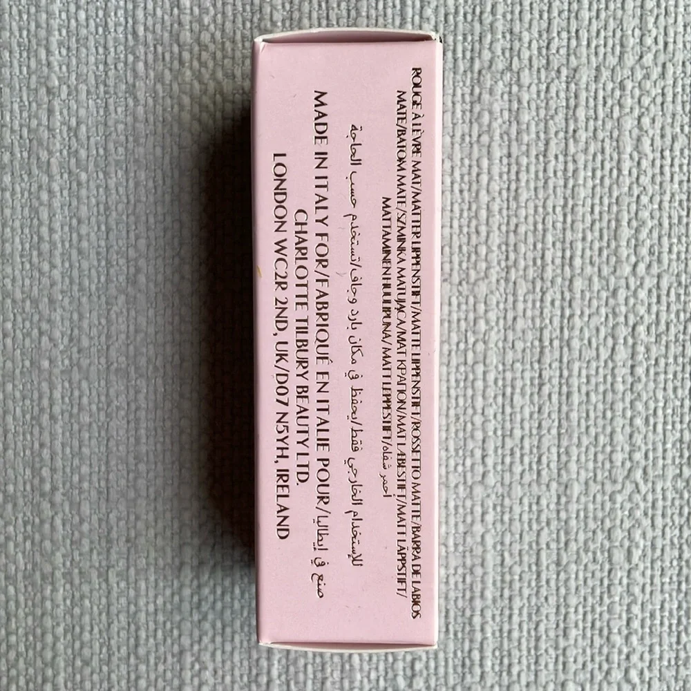 Charlotte Tilbury full sized Matte Revolution Lipstick pillow talk